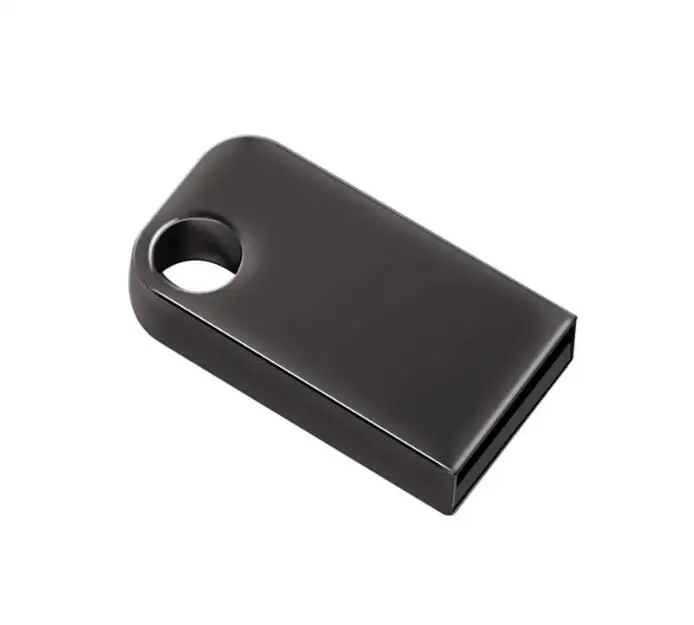 2021 new oem super mini metal usb flash pen drive stick 2.0 2gb 4gb 8gb 16gb with keychain hole