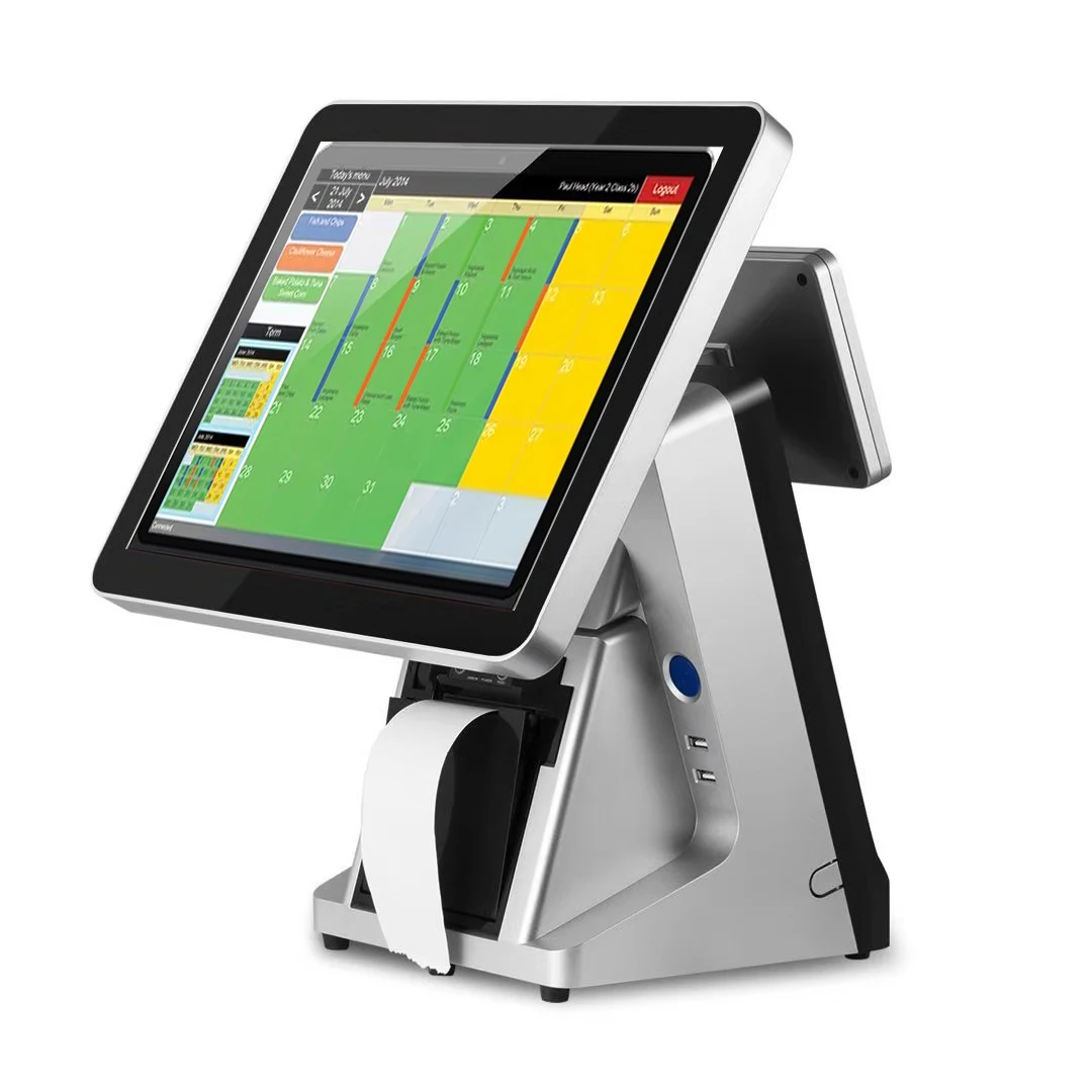 cafe bar touch screen pos system with printer all in one a POS system cash register