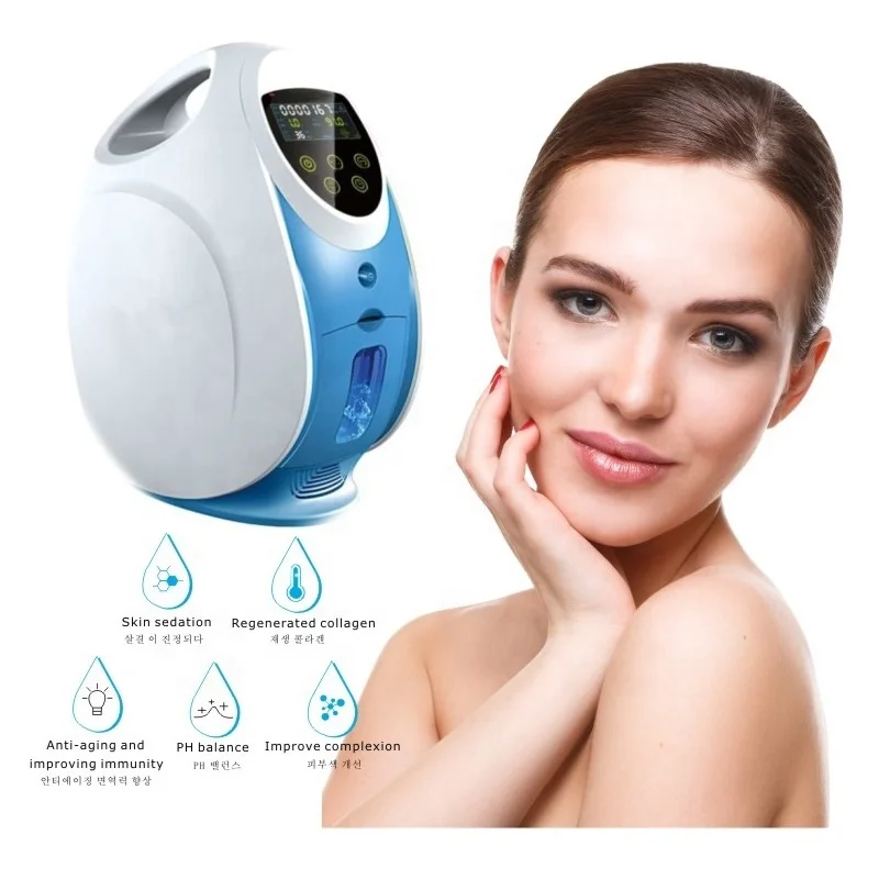 Korea O2toDerm Oxygen Dome Therapy Skin Rejuvenation Facial Machine With Oxygen anion generator