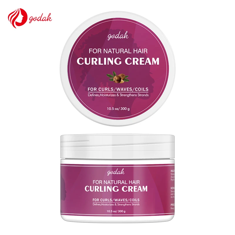 Good Bounce Moisturizing Curling Cream Coconut Enhancing Organic Soft 4C Afro Private Label Curl Defining Cream