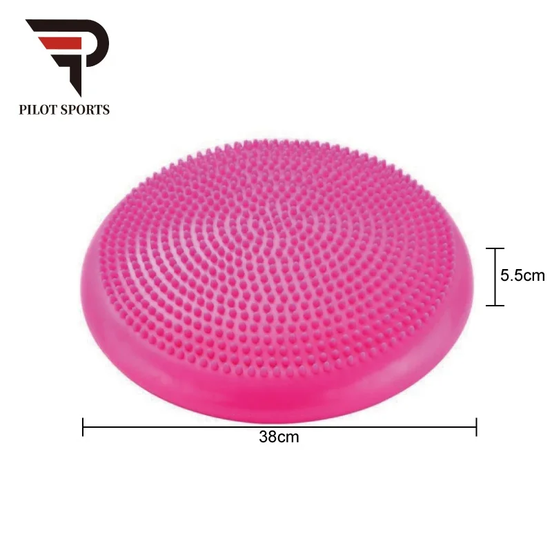 Pilot Sports Inflatable Exercise Durable Gym Yoga Pilates Balance Cushion Massage Balance Pad Yoga Balance Cushion Board