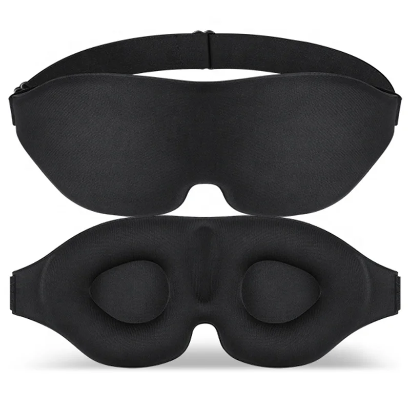 
Private label logo 3d black sleeping custom eye care protection mask 3d memory foam contoured eyemask travel sleep eye mask 