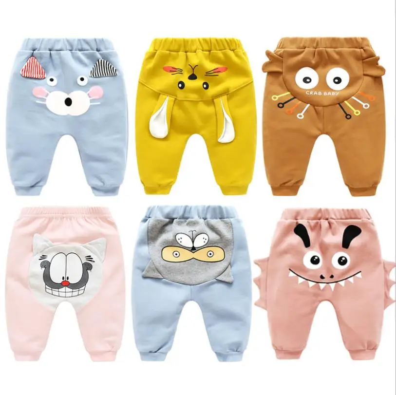 
Best Selling Autumn Baby PP Pants Outwear High Waist Comfortable Newborn Baby Trousers 