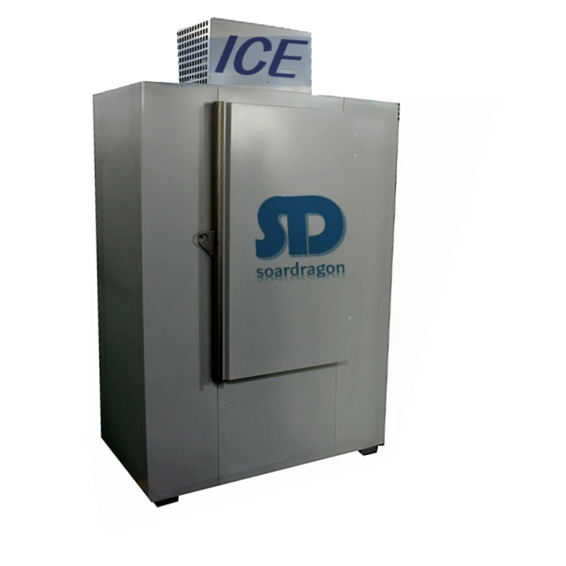Soardragon custom cold storage bagged deep ice cube freezer Cold wall ice fridge for gas station use