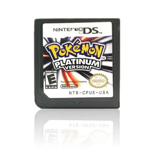 С изображением Покемон, украшенная камнями и жемчугом цвета: платина карточная игра для DS чернильного картриджа для Nintendo Wii