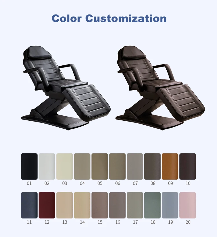 electric medical spa treatment table facial chair facial bed for beauty parlour luxury beauty salon electric bed with head