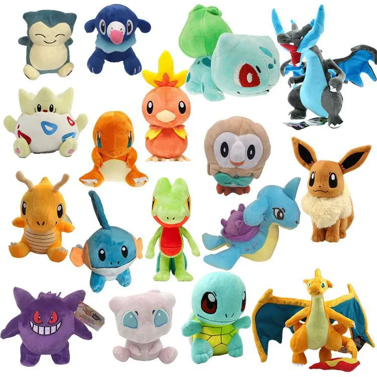 Pikachuaed Plush Toys New Designs Baby Toys Movie Pokemoned Anime Dolls Birthday Halloween Christmas Gifts for Kids