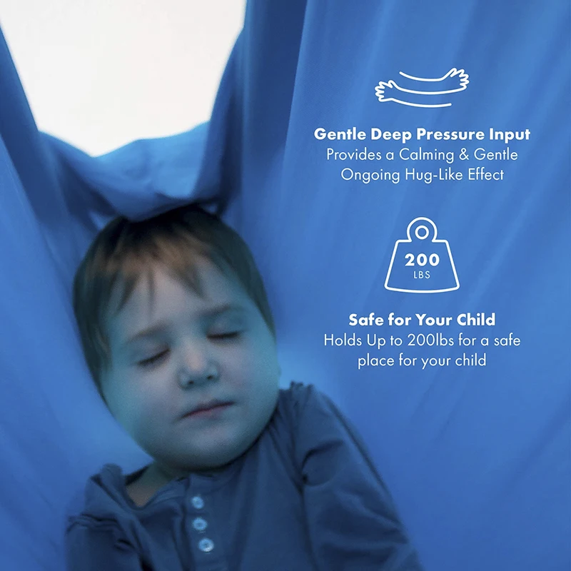 
Hot Sell Patio Swings Sensory Equipment 210T Nylon Outdoor Furniture Sensory Swing for Autism 200 Lbs Opp Bag 