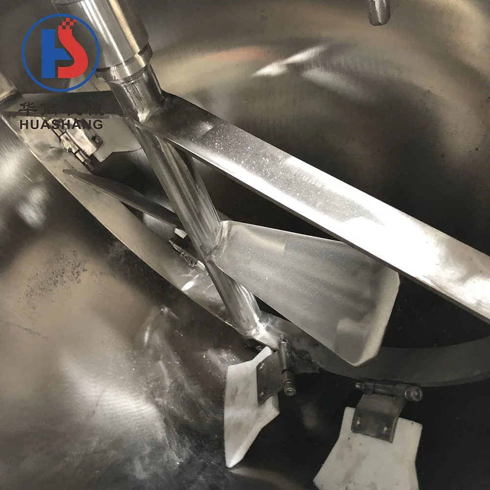 Hot Sales 500 liter electric steam  gas heating sandwich pot mini steam jacketed kettle