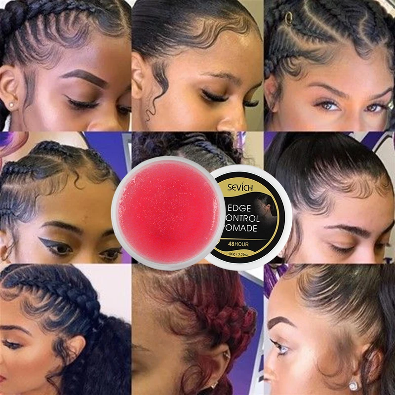 Customized Label Shine Extra Hair Strong Hold Tramper Pomade Gel Private Label Edge Control Wax