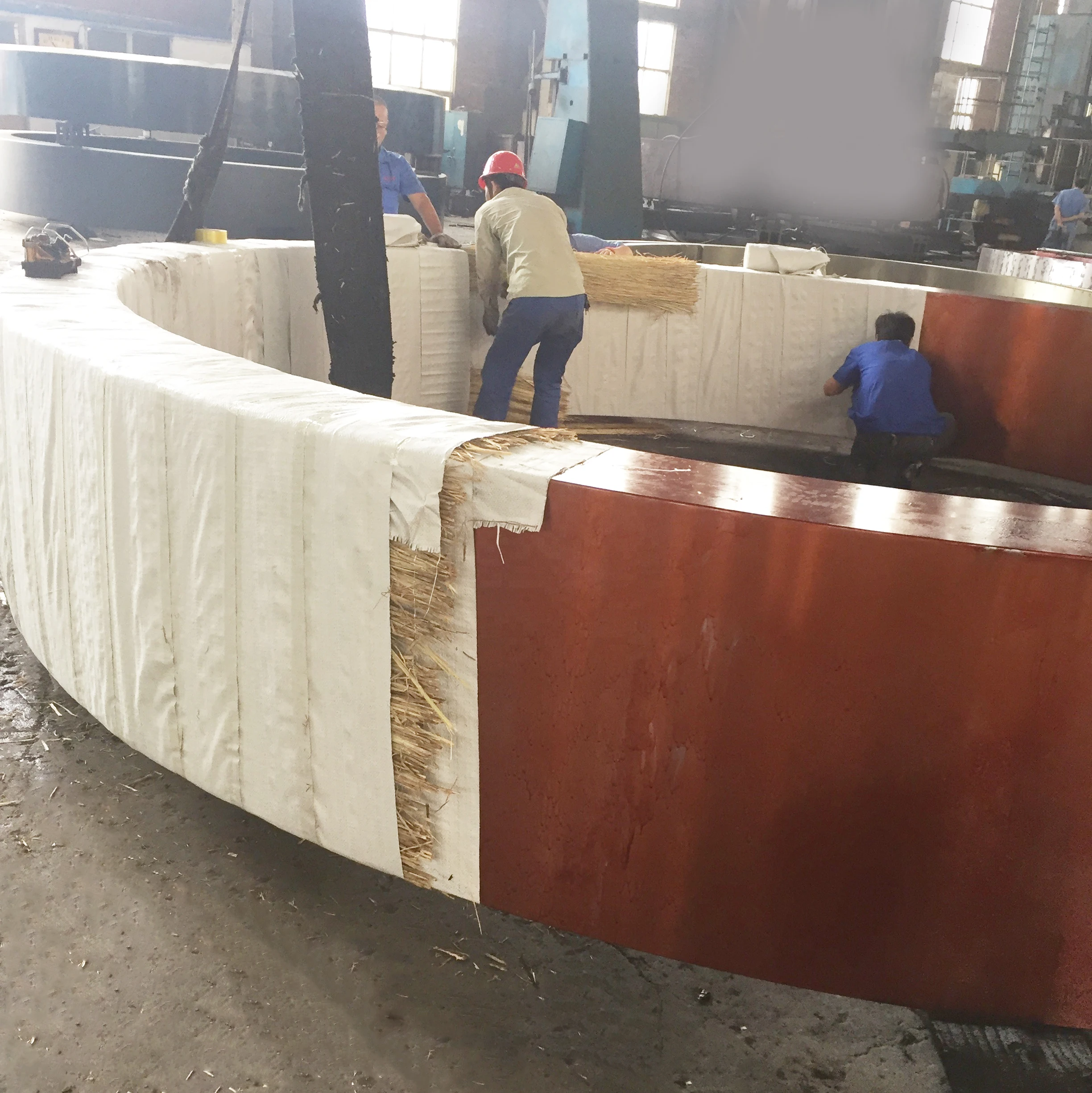 Cnc Lathe Machining Casting Steel Large Size Customized Tyres Rotary Kiln Support Thrust Roller Tyre