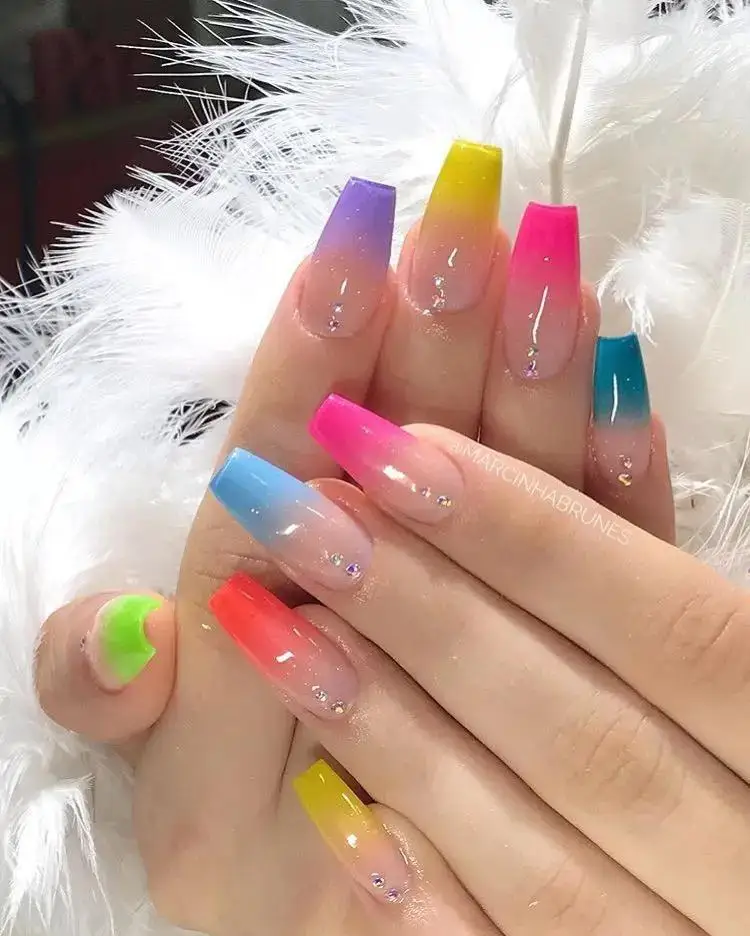 Wholesale Price Long Ballerina Coffin Nails Art OEM Press On Nails long lasting Customized Artificial Nails for girls