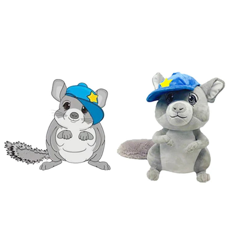 OEM Custom Cartoon Hamster Anime Figure Soft Stuffed Animals Toy Cute PP Business Mascot Souvenirs Children Wholesale Plush Toys