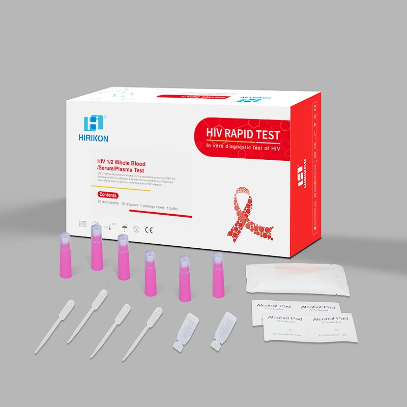Medical Equipment CE Certificated Wholesale Supplies one step hiv de syphilis duo rapid test kit
