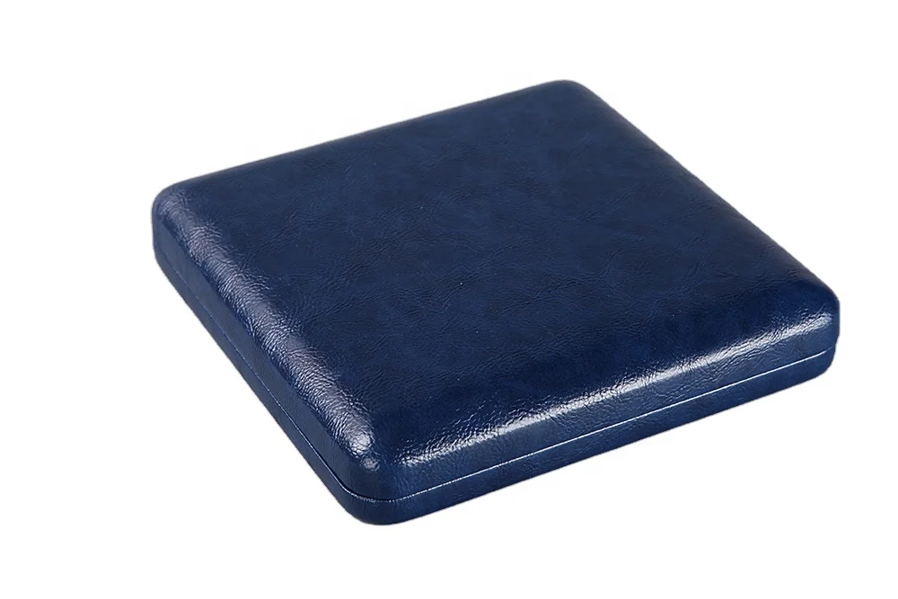 Fancy Navy blue Pu Leather Jewelry Set  Jewelry Gift Packaging  Display Box Pearl Necklace  Ring Box