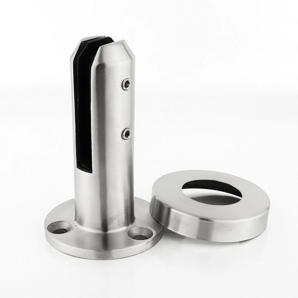 Frameless Swimming Pool Fence Stair Railing Handrail Post  Balustrade Accessories Stainless Steel Glass Spigot for Sales