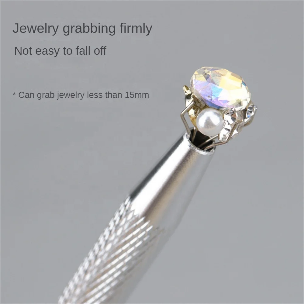 Manicure Grabber Clip 2024 New Tweezer Jewelry Holder Diamond Parts Screws Pick-up Tools Grabber Catcher Jewelry Clip