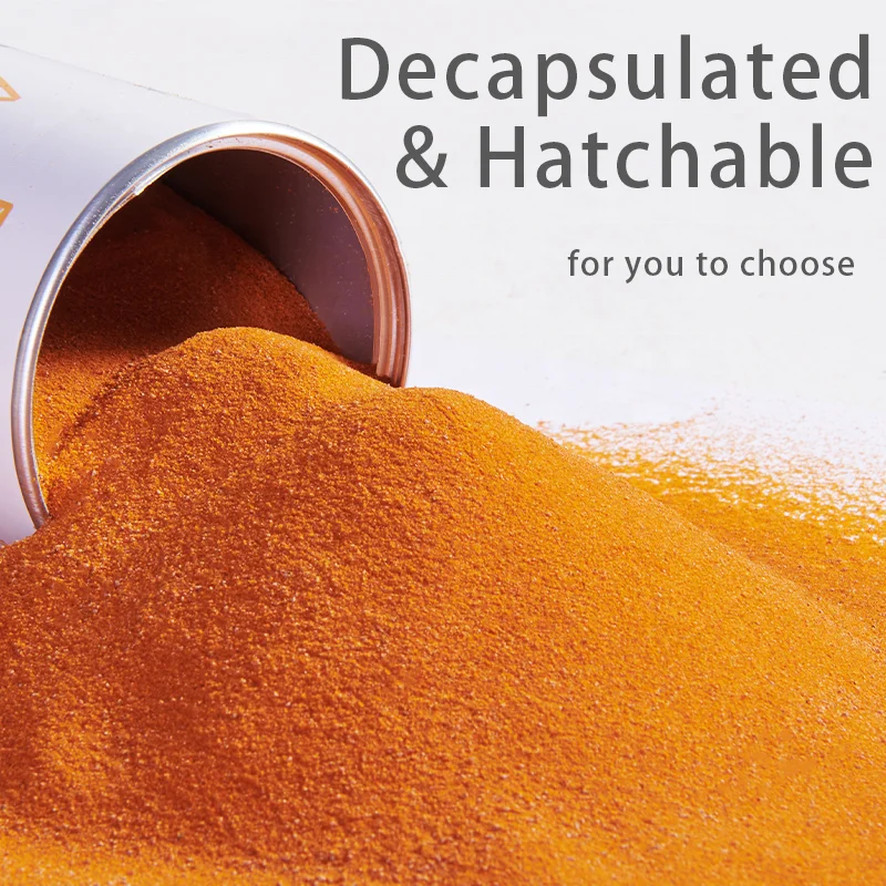 YEE Hot Sale Aquatic Small Fish Feed Brine Shrimp Eggs Stomach Protect Aquarium Balance Nutrition