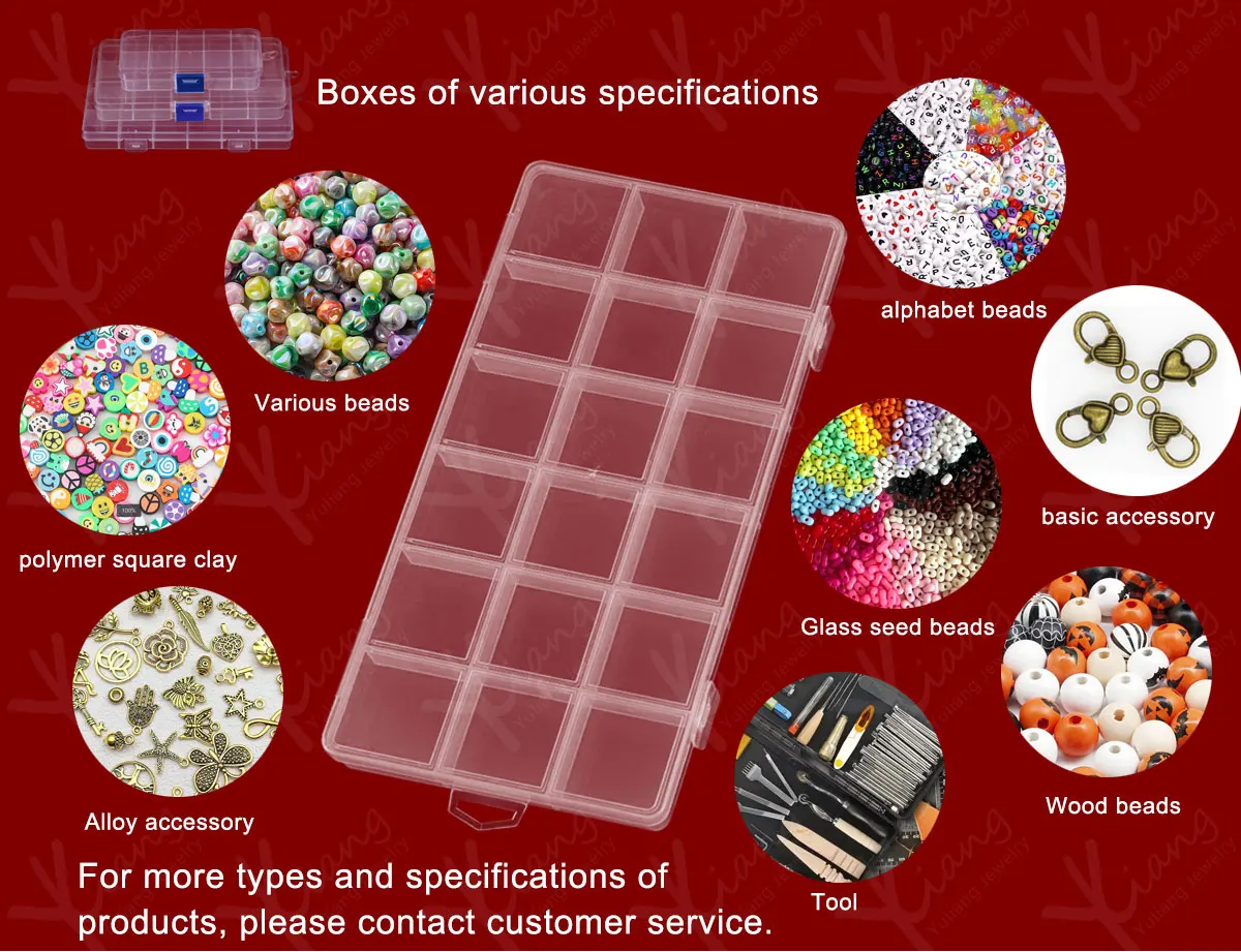 Customized Alphabet Jewelry Making Kit Kids Colorful 6mm 10mm Polymer Clay Glass Seed Beads Loose Ceramic Porcelain Beads