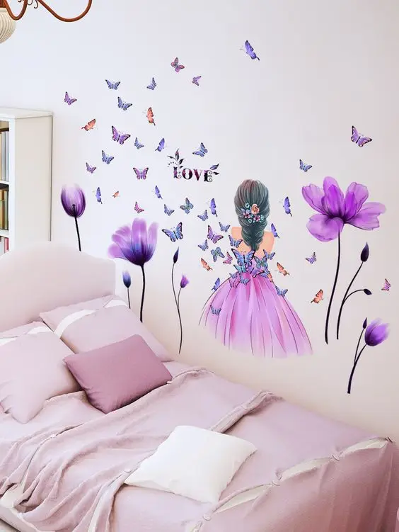 Custom Self-adhesive Removable Printing Decal PVC Vinyl Waterproof Home Decoration Children Wall Art Sticker for Kids Room Walls