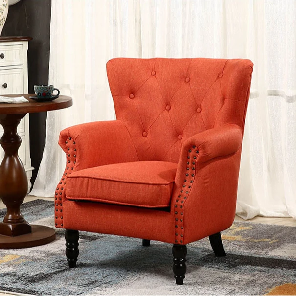fashionable soft chair and the armchairs tufted classic by office uses