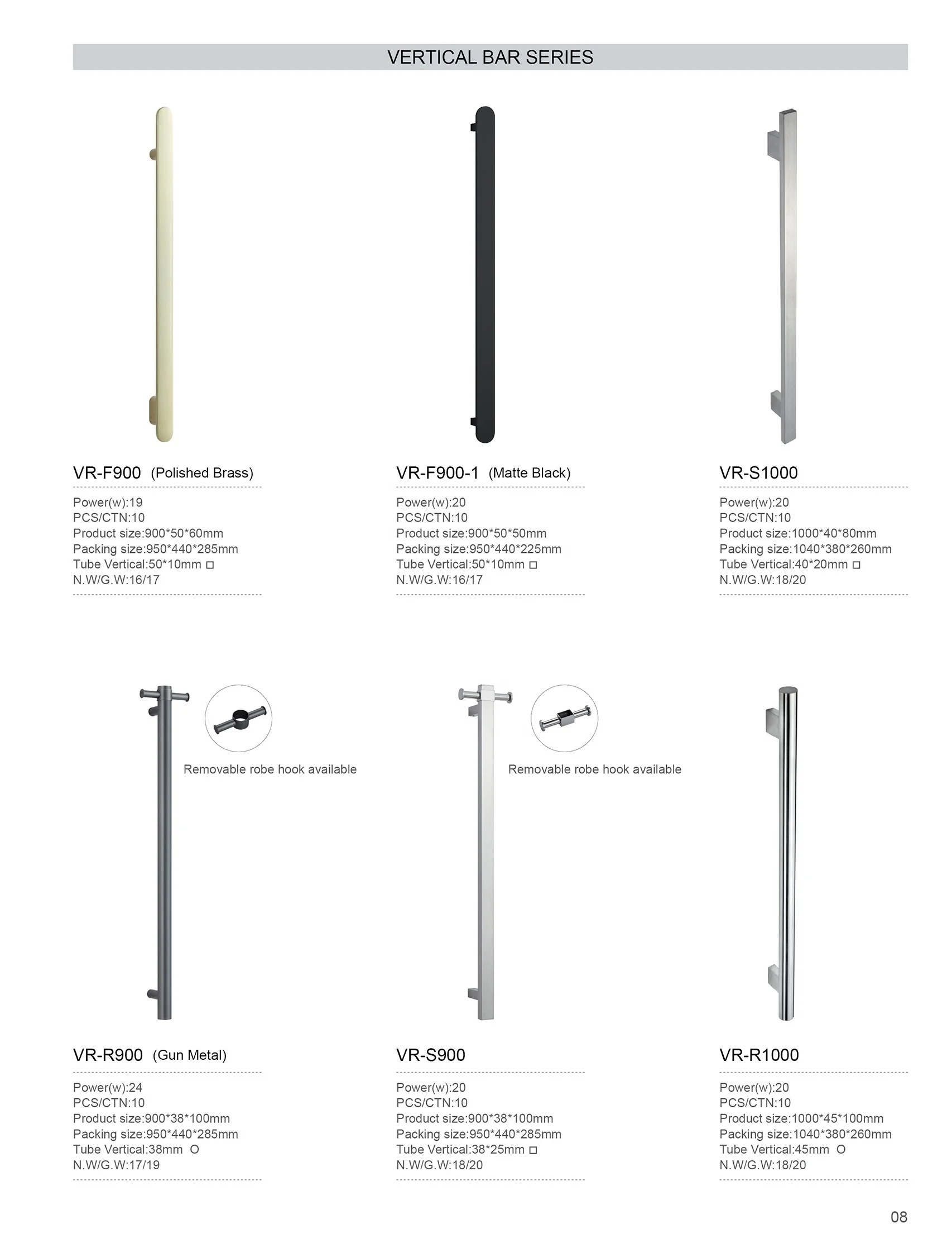 TARRIOU New Vertical Electric Heated Towel Rack For Bathroom