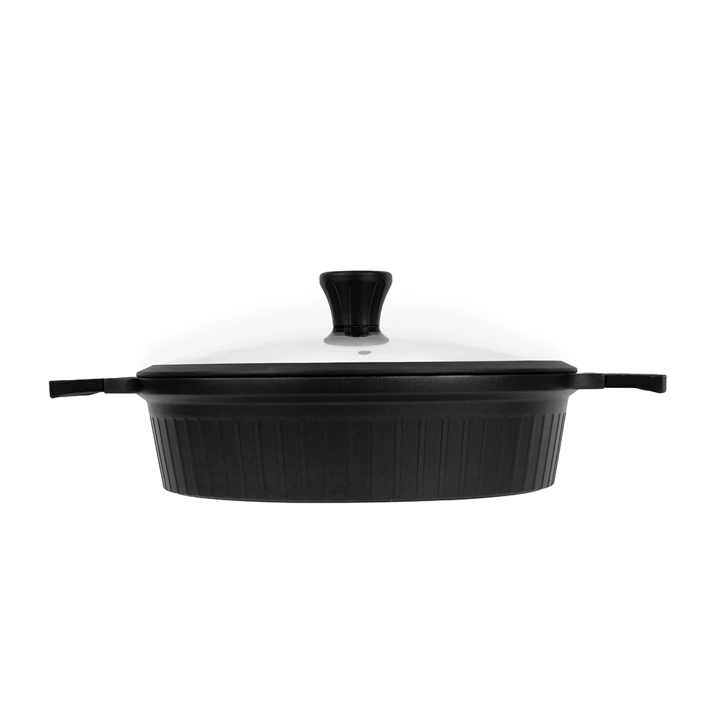 Smartpan Classic Granite Cooking Pot Set Casseroles Aluminum cookware sets  non stick with induction base