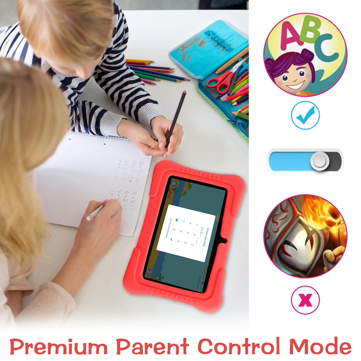 A100 Tablet 7 Inch 1GB Ram 16GB Rom Education Kids Wifi Android 10 Tablet Pc