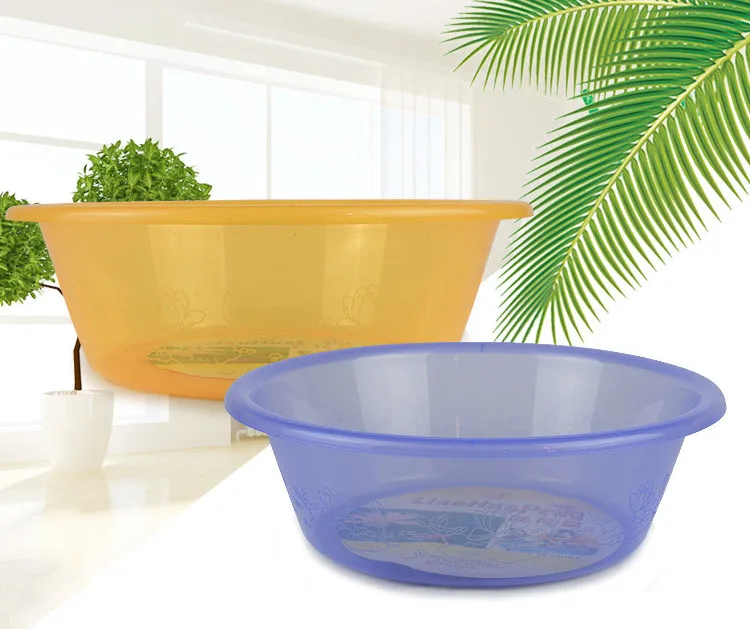 Wholesaler bathroom stackable bath water plastic hair wash basin for sale