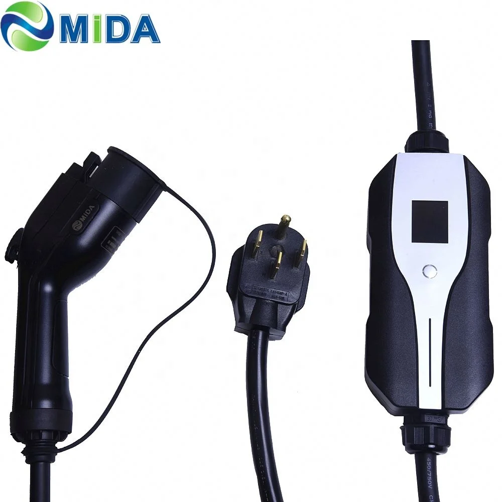 16a/32a MIDA evse portable charger /type 2 ev charger evse wallbox