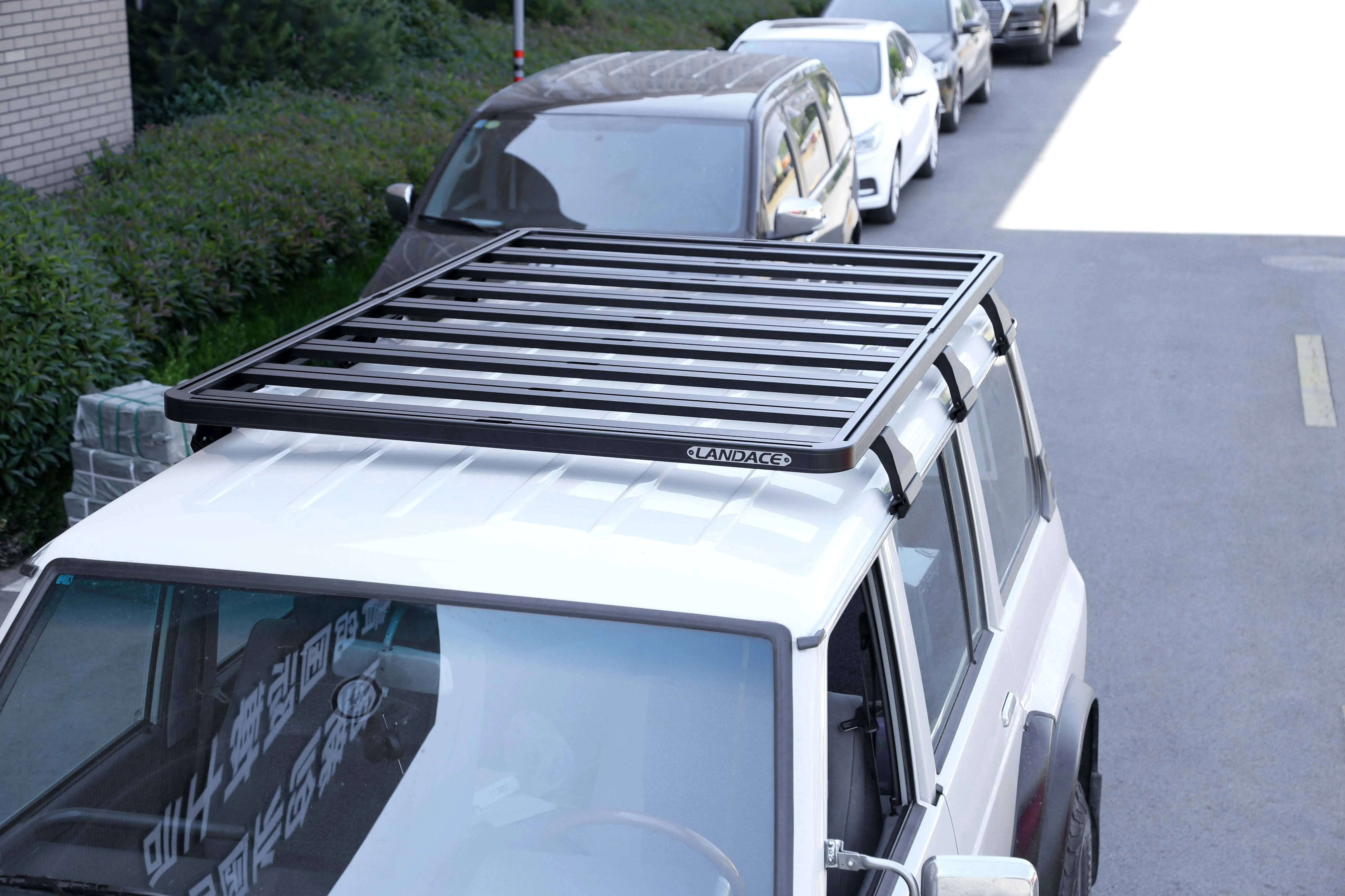 Accessories Patrol Y60 4X4 Aluminum Alloy Roof Basket Van Flat Car Roof Racks for Nissan