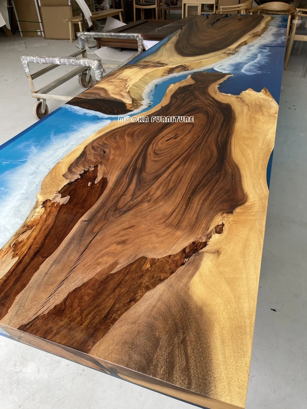 The most beautiful river wood dining table live edge resin office desks luxury epoxy table top
