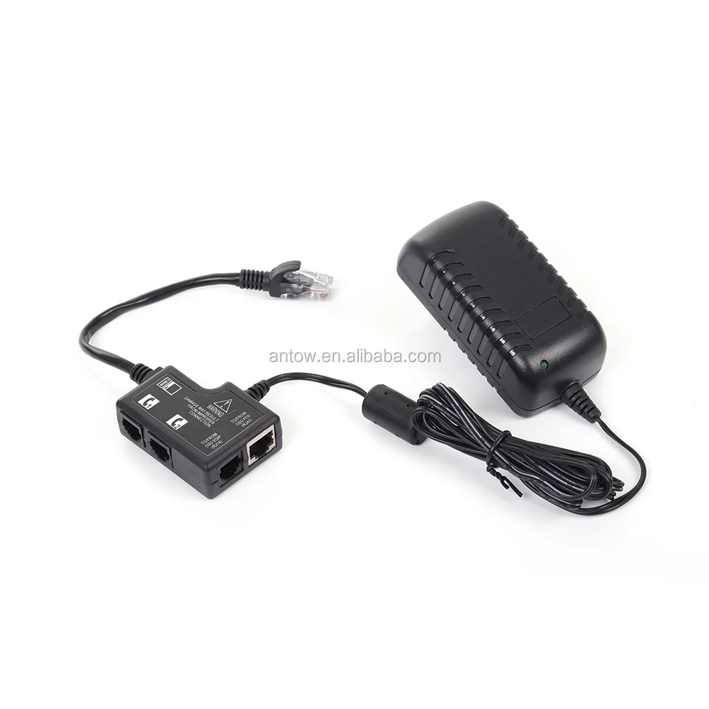48V 0.5A PoE Adapter 24V 15V PoE Adapter for IP phone, network camera