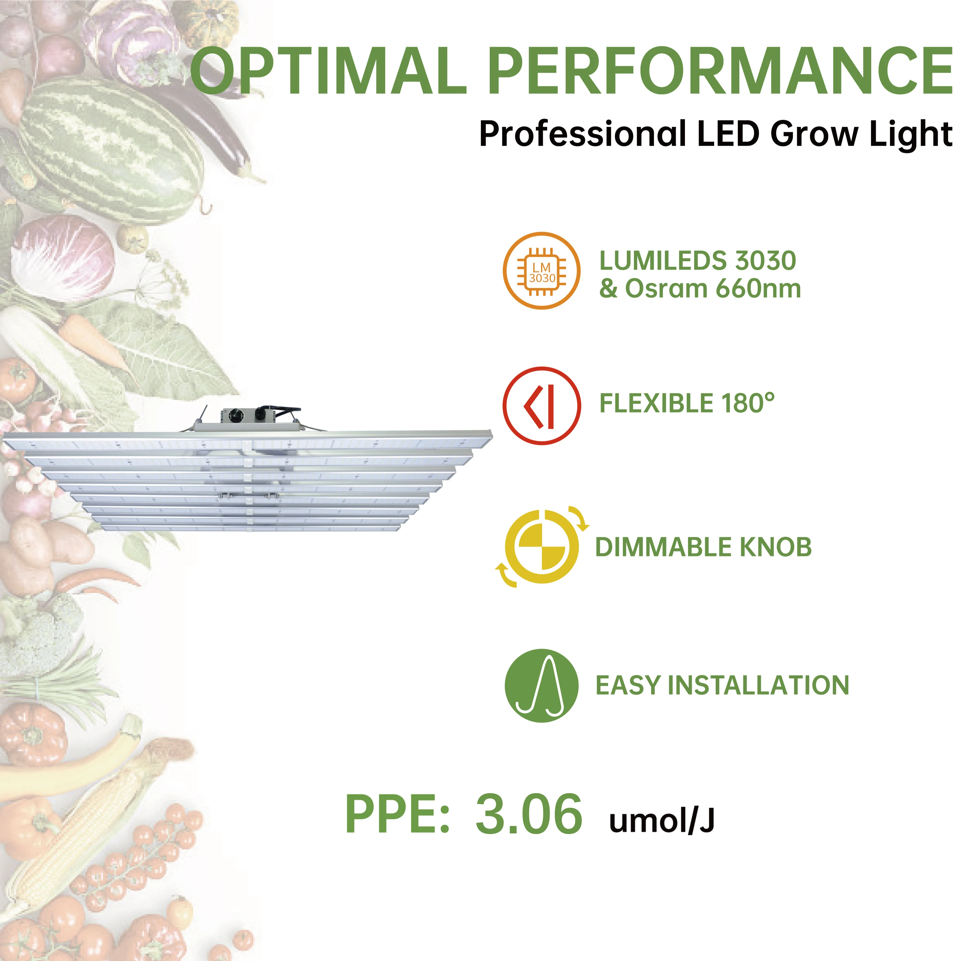 JK 650W 750W 800W 1000W Full Spectrum Dimmable System Foldable Grow Medical Plants Led Grow Light