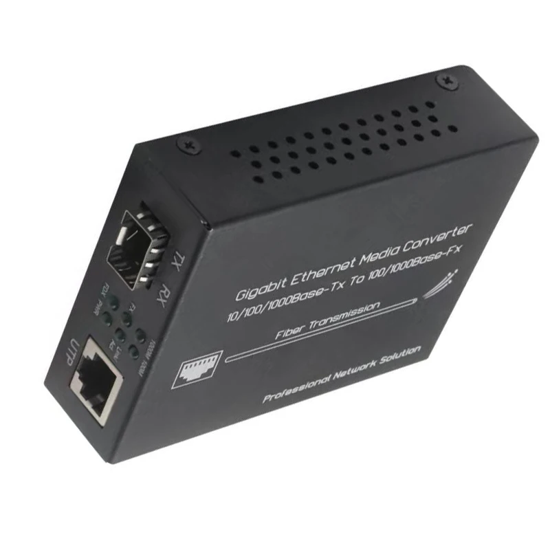 10/100 /1000 Optical Fiber Ethernet Media Converter  Ethernet fiber converter  switching technology for media conversion