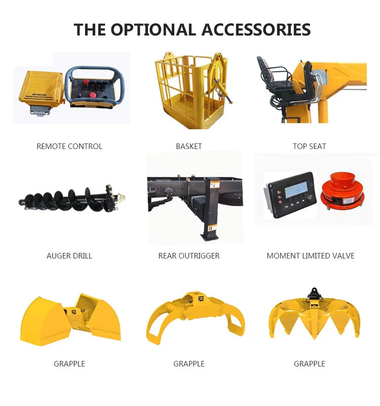 500kg 800kg 1000kg Small Lift Truck Crane Cheap Price Mini Pickup Hydraulic Truck Mounted Crane for Sale