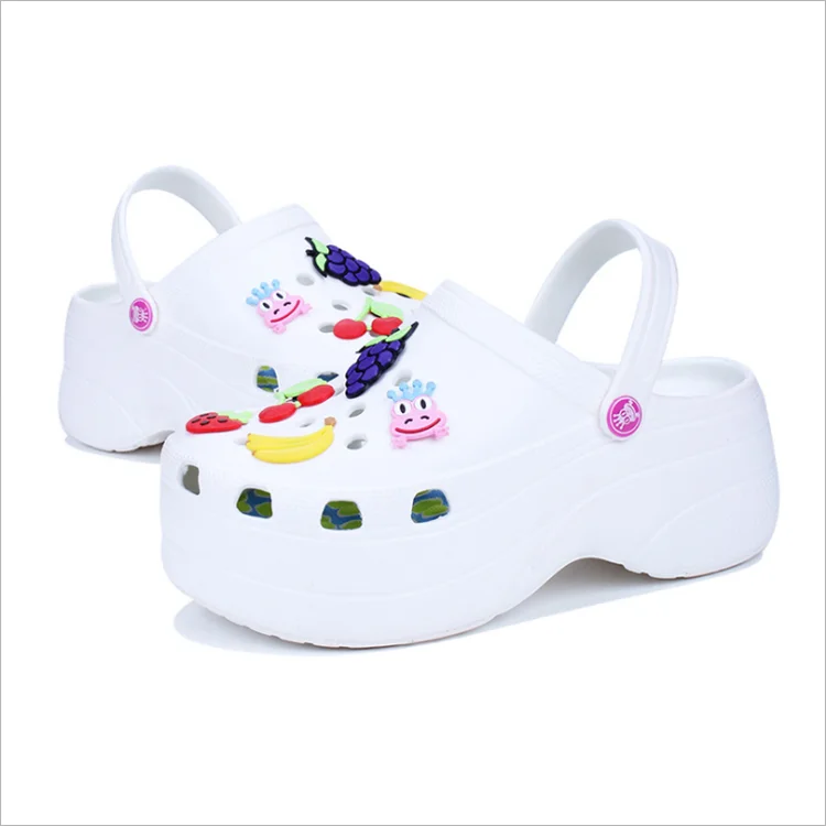 Лидер продаж, летние пляжные сандалии на танкетке, разноцветные сабо, женские сабо