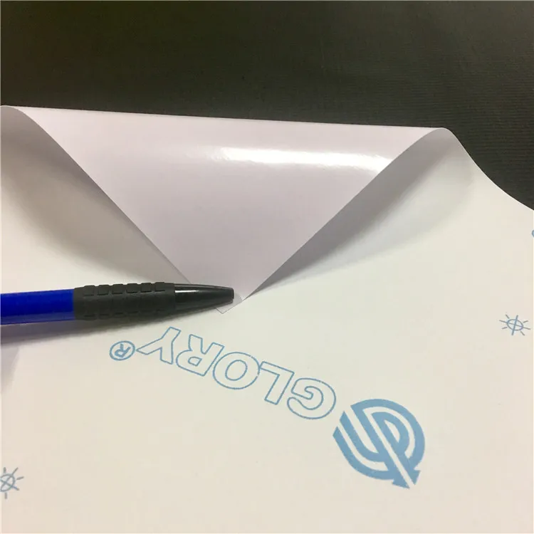 Glory White Pvc Vinyl Self Adhesive Vinyl Film Roll for Printing 120gsm 130gsm 140gsm