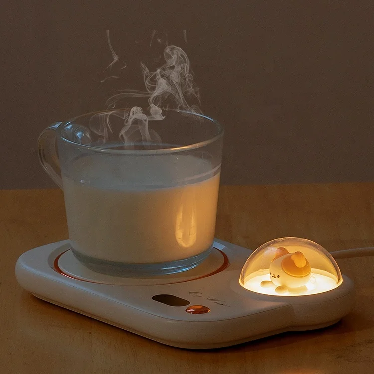 Home Office 110V/220V Coffee Mug Warmer Pad Water Tea Hot Drink Cup Warmer Smart Temperature Control Coffee Mug Warmer