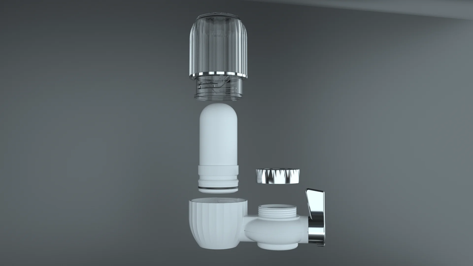 Modern Style Kitchen Transparent Cover Water Purifier Machine For Faucet Water Softener Water Filtration System