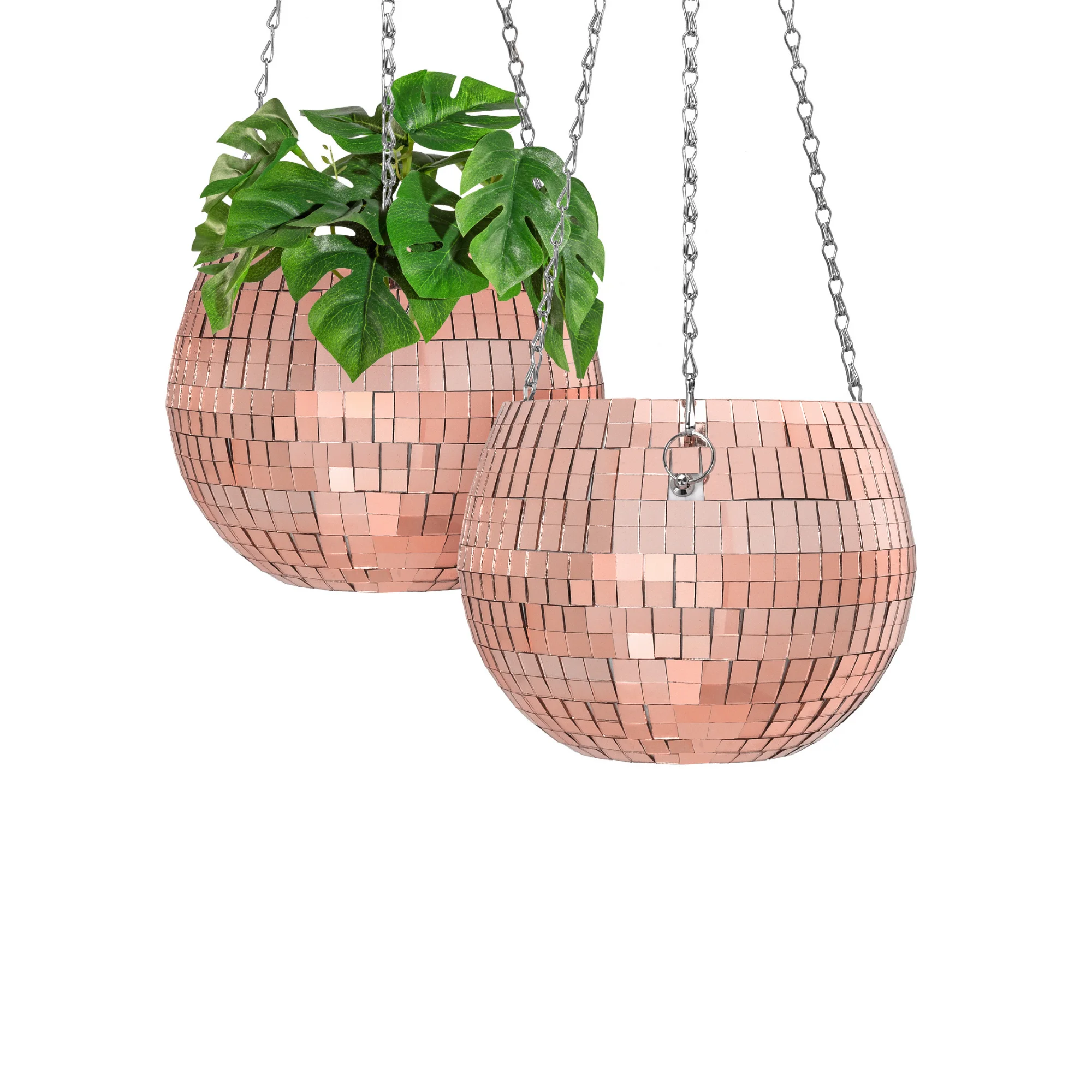Wholesale Self Watering Disco Plant Holder Boho Decor Disco Ball Vase for Home Office or Patio