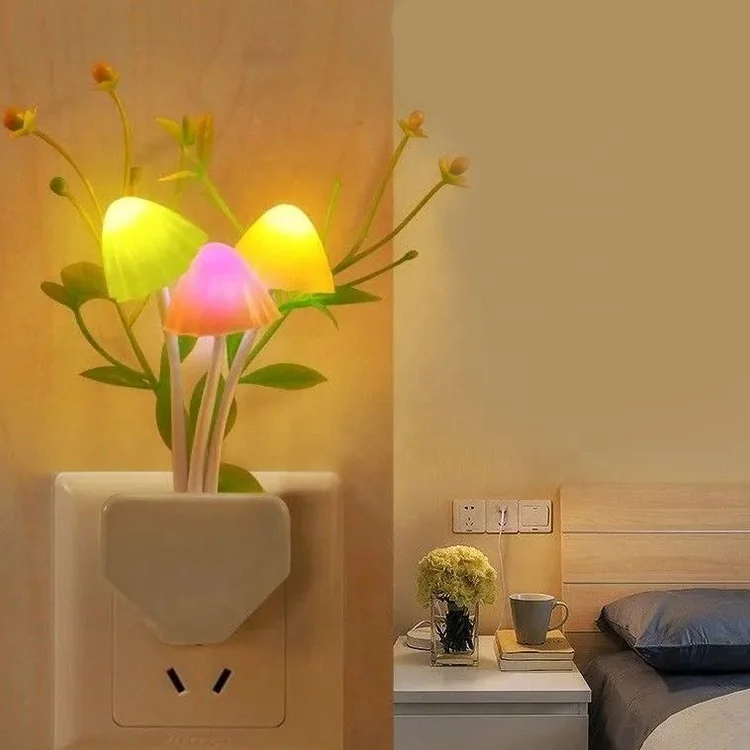 LED Sensor Night Light Color Change Light Mushroom Decoration, Mini Cute Night Light is suitable for kids