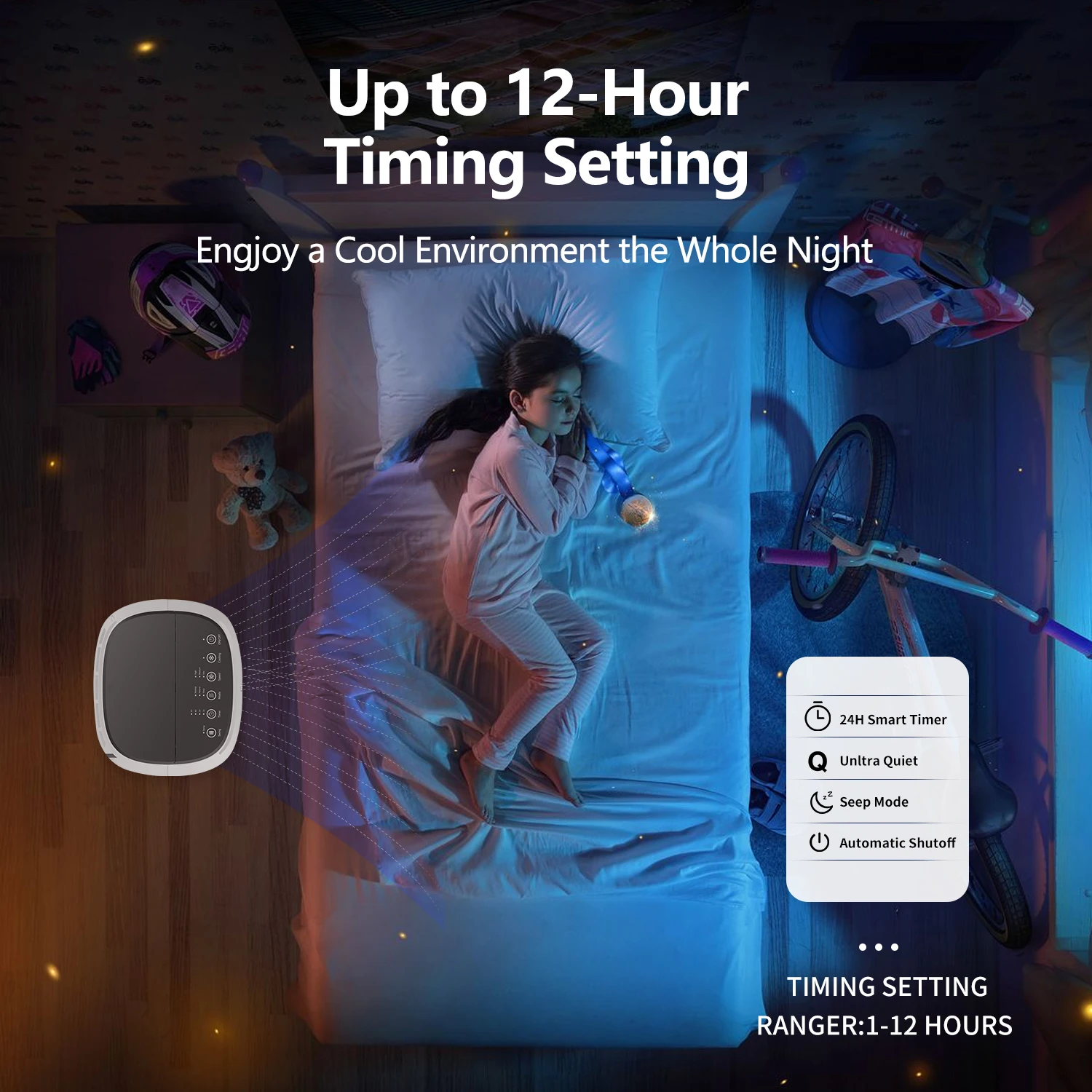 Household Tower Air Cooler Fan with Wheels Water Cooling Humidifier Water Mist Cooling Remote Control