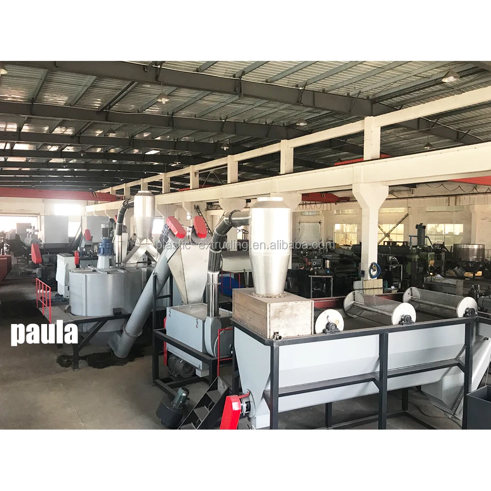 Машина для переработки пластиковых отходов/установка отходов/Машина мойки ПЭТ бутылок хлопьев