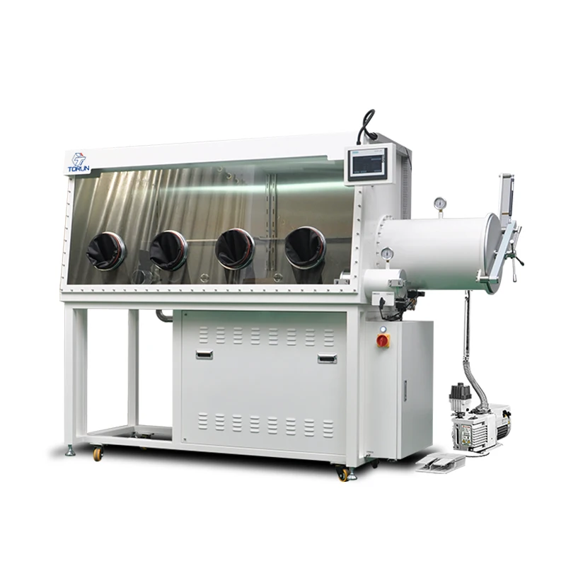 4GBS lab gas purification system glovebox with high purity inert gas environment H20&O2<1ppm glove box for lithium battery