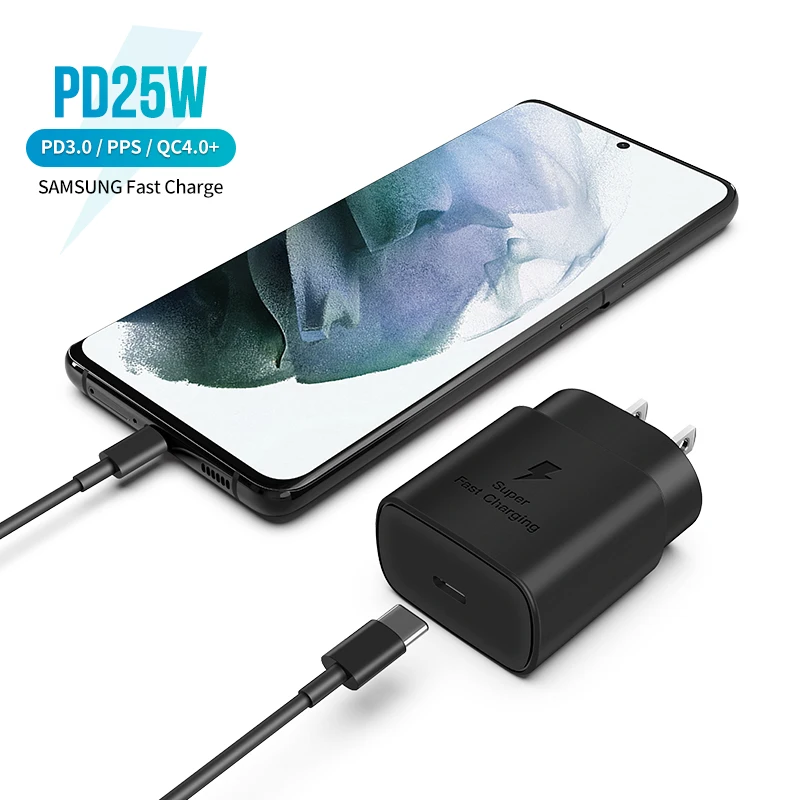 PD 25W EU US Portable Mini Wall Charger Quick Charging For XiaoMi Huawei iPhone