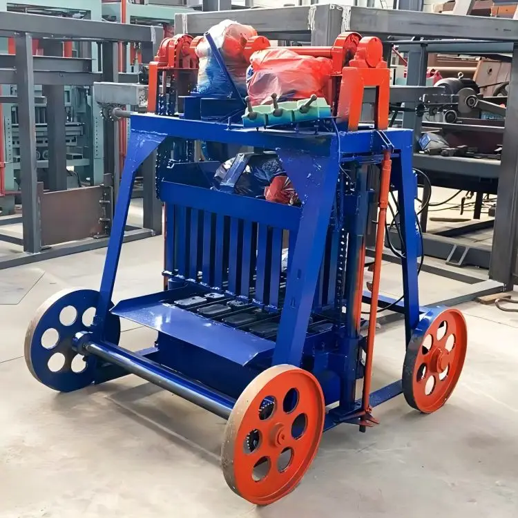 Made in China 3-45 Manual Mobile Brick Making Machine Small mobile block making machine