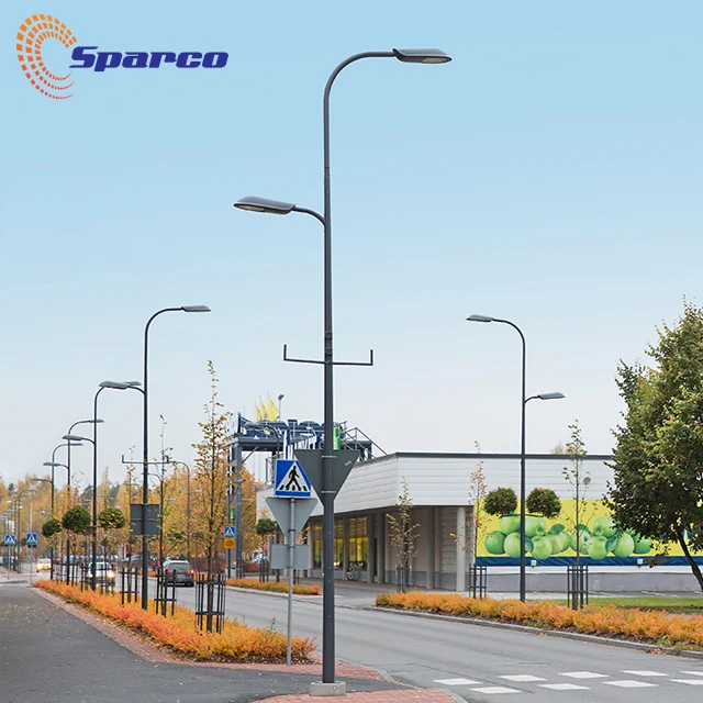 Высококачественный уличный фонарь Sparco высотой 8 метров из нержавеющей стали