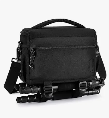 Bag for DSLR Camera, Waterproof Crossbody Camera Case with Padded Shoulder Strap, Anti-Theft Shoulder Bag