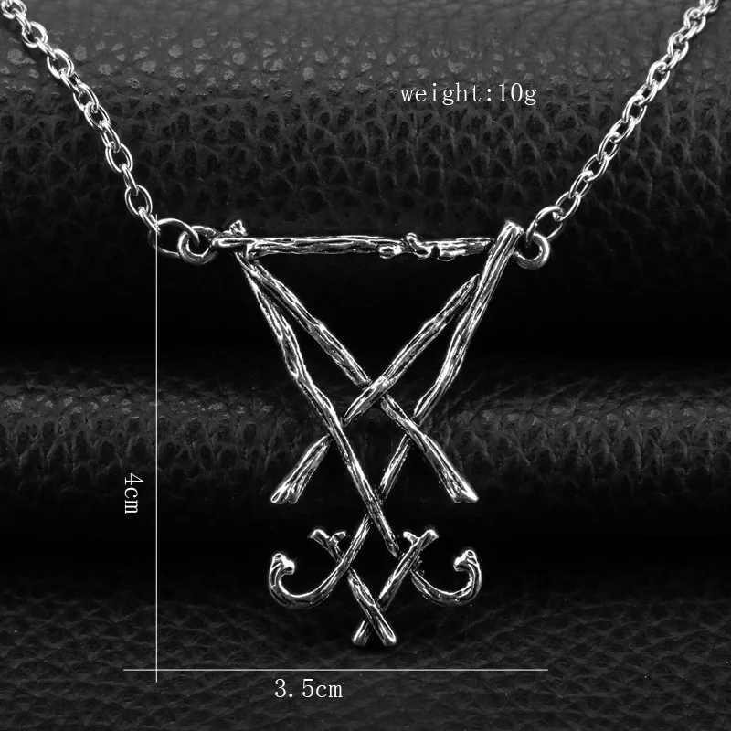 Hot TV Supernatural Lucifer Sigil Necklace for Women Men Accessories